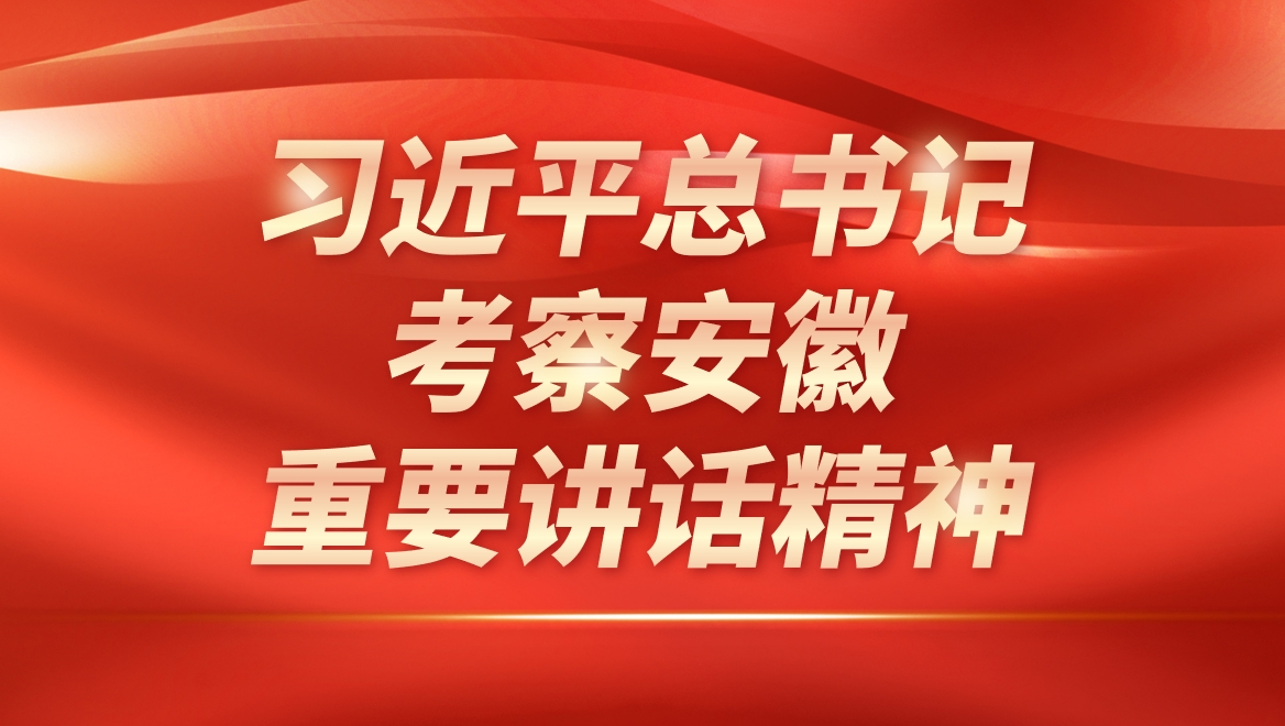 习近平总书记考察安徽重要讲话精神